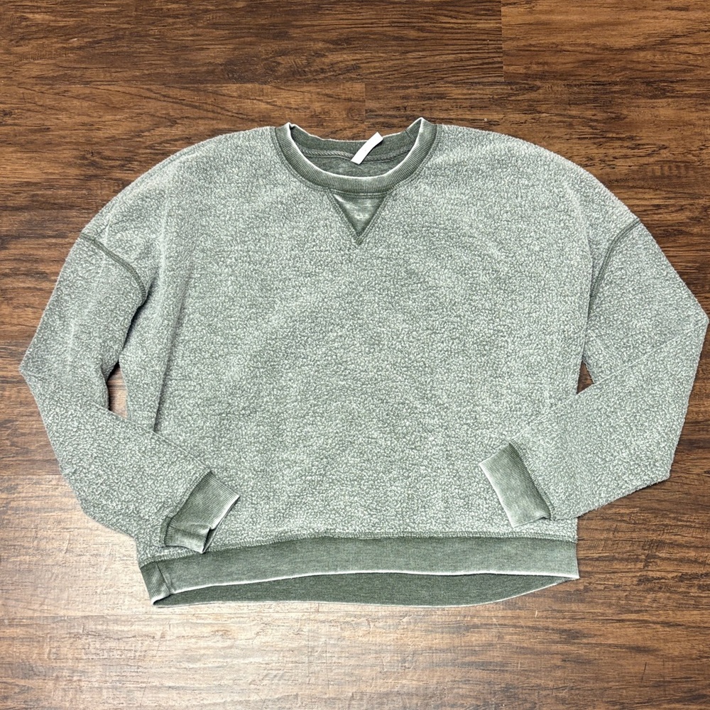 Z-Supply Green Inside out crew neck